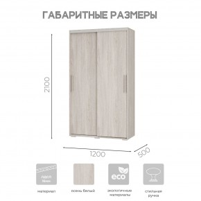 Шкаф-купе ШКК-11 (ясень белый) в Верхней Салде - verhnyaya-salda.ok-mebel.com | фото 7
