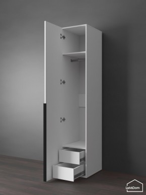 Шкаф Linnea MHR-1-3 2050х400х510 (Белый-М 11.1.1) в Верхней Салде - verhnyaya-salda.ok-mebel.com | фото 7