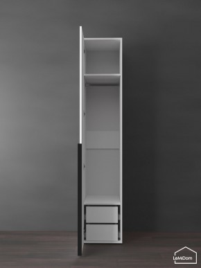 Шкаф Linnea MHR-1-3 2050х400х510 (Белый-М 11.1.2) в Верхней Салде - verhnyaya-salda.ok-mebel.com | фото 6