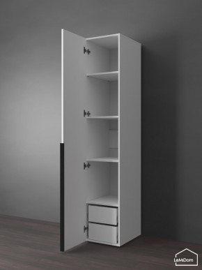 Шкаф Linnea MHR-1-3 2050х400х510 (Белый-М 11.1.2) в Верхней Салде - verhnyaya-salda.ok-mebel.com | фото 5