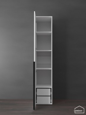 Шкаф Linnea MHR-1-3 2050х400х510 (Белый-М 11.1.2) в Верхней Салде - verhnyaya-salda.ok-mebel.com | фото 7