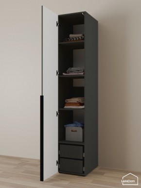 Шкаф Linnea MHR-1-4 2050х400х510 (Графит-М 11.1.25) в Верхней Салде - verhnyaya-salda.ok-mebel.com | фото 5