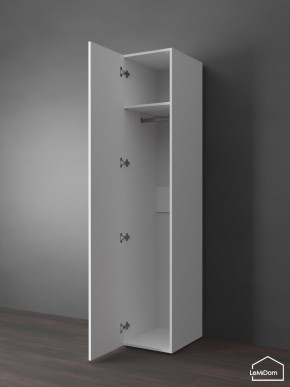 Шкаф Linnea MHR-1PO 2050х400х510 (Белый-М 11.1.1) в Верхней Салде - verhnyaya-salda.ok-mebel.com | фото 4