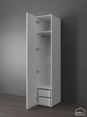 Шкаф Linnea MHR-1PO-3 2050х400х510 (Белый-М 11.1.2) в Верхней Салде - verhnyaya-salda.ok-mebel.com | фото 4