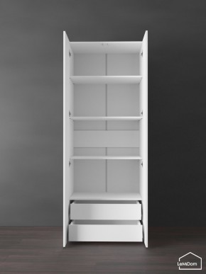 Шкаф Linnea MHR-2PO-4 2050х800х510 (Белый-М 11.1.2) в Верхней Салде - verhnyaya-salda.ok-mebel.com | фото 6
