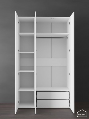 Шкаф Linnea MHR-3PO-2 2050х1200х510 (Белый-М 11.1.2) в Верхней Салде - verhnyaya-salda.ok-mebel.com | фото 6