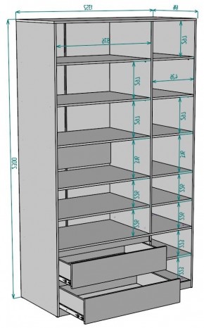 Шкаф Мальта H219 в Верхней Салде - verhnyaya-salda.ok-mebel.com | фото 2