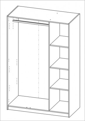 Шкаф ОРИОН трехдверный, цвет Дуб Венге в Верхней Салде - verhnyaya-salda.ok-mebel.com | фото 3