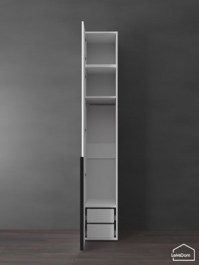 Шкаф с антресолью Linnea MHR-1A-3 2450х400х510 (Белый-М 11.1.1) в Верхней Салде - verhnyaya-salda.ok-mebel.com | фото 5