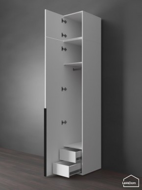 Шкаф с антресолью Linnea MHR-1A-3 2450х400х510 (Белый-М 11.1.1) в Верхней Салде - verhnyaya-salda.ok-mebel.com | фото 6