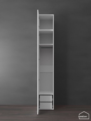 Шкаф с антресолью Linnea MHR-1POA-3 2450х400х510 (Белый-М 11.1.1) в Верхней Салде - verhnyaya-salda.ok-mebel.com | фото 5