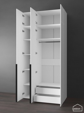 Шкаф с антресолью Linnea MHR-3A-2 2450х1200х510 (Белый-М 11.1.2) в Верхней Салде - verhnyaya-salda.ok-mebel.com | фото 5