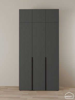 Шкаф с антресолью Linnea MHR-3A-2 2450х1200х510 (Графит-М 11.1.25) в Верхней Салде - verhnyaya-salda.ok-mebel.com | фото