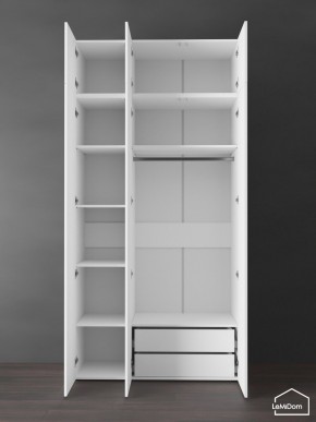 Шкаф с антресолью Linnea MHR-3POA-2 2450х1200х510 (Белый-М 11.1.2) в Верхней Салде - verhnyaya-salda.ok-mebel.com | фото 6
