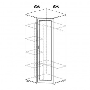 Шкаф угловой №243 Белла в Верхней Салде - verhnyaya-salda.ok-mebel.com | фото 2