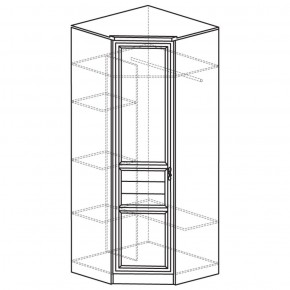 Шкаф угловой 50 Лира Нортон светлый (угол 854х854) в Верхней Салде - verhnyaya-salda.ok-mebel.com | фото 2
