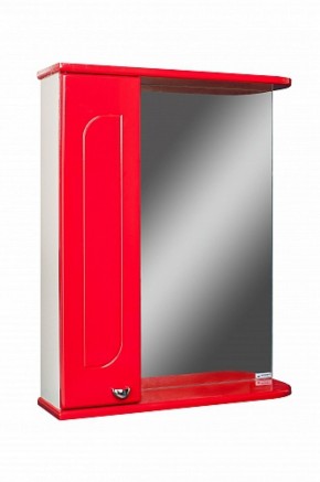 Шкаф-зеркало Радуга Красный 50 левый АЙСБЕРГ (DA1122HZR) в Верхней Салде - verhnyaya-salda.ok-mebel.com | фото