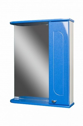 Шкаф-зеркало Радуга Синий металлик 60 правый АЙСБЕРГ (DA1130HZR) в Верхней Салде - verhnyaya-salda.ok-mebel.com | фото 1