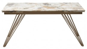 Стол ACERRA NEW 160 GLOSS GRAND JADE SOLID CERAMIC/ каркас цвета шампань, ®DISAUR в Верхней Салде - verhnyaya-salda.ok-mebel.com | фото 12