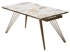 Стол ACERRA NEW 160 GLOSS GRAND JADE SOLID CERAMIC/ каркас цвета шампань, ®DISAUR в Верхней Салде - verhnyaya-salda.ok-mebel.com | фото 14
