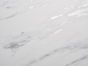 Стол BELLUNO 160 MARBLES KL-99 Белый мрамор матовый, итальянская керамика/ белый каркас, ®DISAUR в Верхней Салде - verhnyaya-salda.ok-mebel.com | фото 3