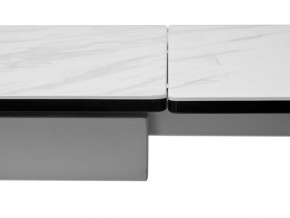 Стол BELLUNO 160 MARBLES KL-99 Белый мрамор матовый, итальянская керамика/ белый каркас, ®DISAUR в Верхней Салде - verhnyaya-salda.ok-mebel.com | фото 9