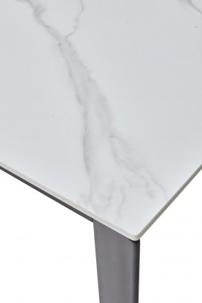 Стол CORNER 120 MATT WHITE MARBLE SOLID CERAMIC / BLACK, ®DISAUR в Верхней Салде - verhnyaya-salda.ok-mebel.com | фото 8