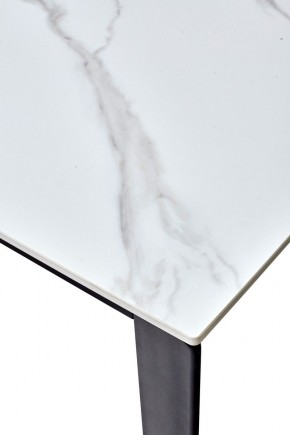 Стол CORNER 120 MATT WHITE MARBLE SOLID CERAMIC / BLACK, ®DISAUR в Верхней Салде - verhnyaya-salda.ok-mebel.com | фото 3