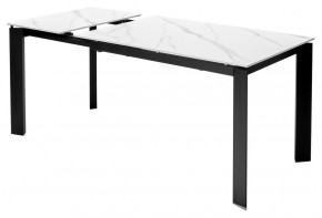 Стол CORNER 120 MATT WHITE MARBLE SOLID CERAMIC / BLACK, ®DISAUR в Верхней Салде - verhnyaya-salda.ok-mebel.com | фото 5