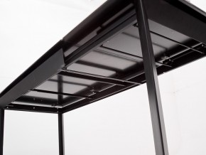 Стол CREMONA 140 HIGH GLOSS STATUARIO Белый мрамор глянцевый, керамика/ черный каркас, ®DISAUR в Верхней Салде - verhnyaya-salda.ok-mebel.com | фото 6
