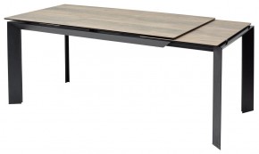 Стол CREMONA 180 KL-61 Под дерево, итальянская керамика / черный каркас, ®DISAUR в Верхней Салде - verhnyaya-salda.ok-mebel.com | фото 7