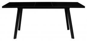 Стол ФИН 120 Черный, стекло/ Черный каркас М-City в Верхней Салде - verhnyaya-salda.ok-mebel.com | фото