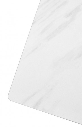 Стол FONDI 180 MARBLES KL-99 Белый мрамор матовый, итальянская керамика/ черный каркас, ®DISAUR в Верхней Салде - verhnyaya-salda.ok-mebel.com | фото 6