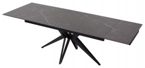 Стол FORIO 160 MATT BLACK MARBLE SOLID CERAMIC / BLACK, ®DISAUR в Верхней Салде - verhnyaya-salda.ok-mebel.com | фото 5