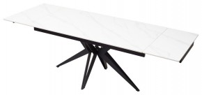 Стол FORIO 160 MATT WHITE MARBLE SOLID CERAMIC / BLACK, ®DISAUR в Верхней Салде - verhnyaya-salda.ok-mebel.com | фото 7