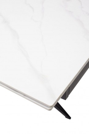 Стол FORIO 160 MATT WHITE MARBLE SOLID CERAMIC / BLACK, ®DISAUR в Верхней Салде - verhnyaya-salda.ok-mebel.com | фото 9