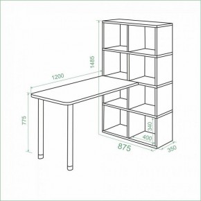 Стол компьютерный Bartolo в Верхней Салде - verhnyaya-salda.ok-mebel.com | фото 3