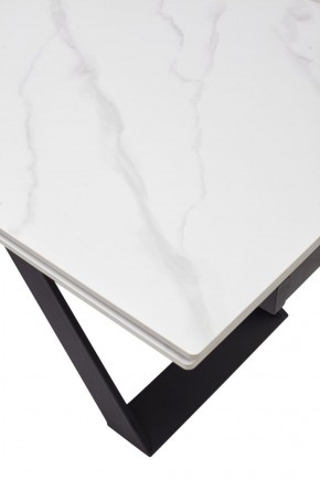 Стол LIVORNO 180 MATT WHITE MARBLE SOLID CERAMIC / BLACK, ®DISAUR в Верхней Салде - verhnyaya-salda.ok-mebel.com | фото 9