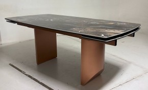 Стол ПУАНТО 200 TITANIUM LAWA NERO, керамика / МЕДЬ каркас М-City в Верхней Салде - verhnyaya-salda.ok-mebel.com | фото 3