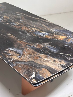 Стол ПУАНТО 200 TITANIUM LAWA NERO, керамика / МЕДЬ каркас М-City в Верхней Салде - verhnyaya-salda.ok-mebel.com | фото 6