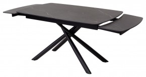 Стол RIVOLI 140 MATT BLACK MARBLE SOLID CERAMIC / BLACK, ®DISAUR в Верхней Салде - verhnyaya-salda.ok-mebel.com | фото 6