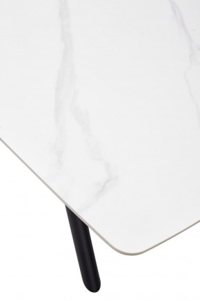 Стол RIVOLI 140 MATT WHITE MARBLE SOLID CERAMIC / BLACK, ®DISAUR в Верхней Салде - verhnyaya-salda.ok-mebel.com | фото 9