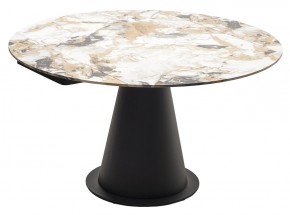 Стол TERAMO 135 GLOSS GRAND JADE SOLID CERAMIC, керамика, поворотн.механизм / Черный каркас, ®DISAUR в Верхней Салде - verhnyaya-salda.ok-mebel.com | фото 15