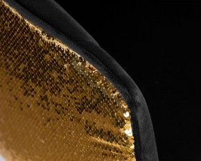Стул барный DOBRIN DARCY GOLD SHINY, черный велюр с золотыми пайетками в Верхней Салде - verhnyaya-salda.ok-mebel.com | фото 8