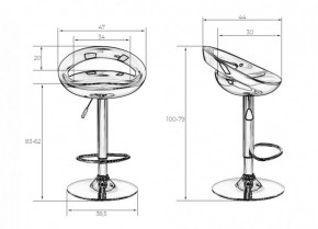 Стул барный DOBRIN DISCO LM-1010 (белый) в Верхней Салде - verhnyaya-salda.ok-mebel.com | фото 2