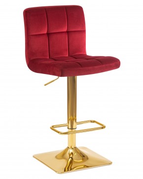 Стул барный DOBRIN GOLDIE, бордовый велюр (MJ9-43) в Верхней Салде - verhnyaya-salda.ok-mebel.com | фото
