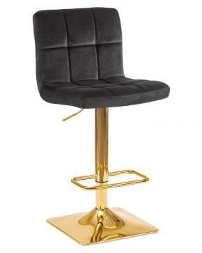 Стул барный DOBRIN GOLDIE, черный велюр (MJ9-101) в Верхней Салде - verhnyaya-salda.ok-mebel.com | фото