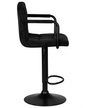 Стул барный DOBRIN KRUGER ARM BLACK, черный вельвет (LAR-E2041-52) в Верхней Салде - verhnyaya-salda.ok-mebel.com | фото 3
