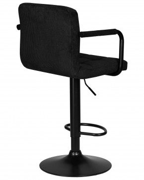Стул барный DOBRIN KRUGER ARM BLACK, черный вельвет (LAR-E2041-52) в Верхней Салде - verhnyaya-salda.ok-mebel.com | фото 4