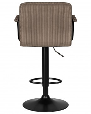 Стул барный DOBRIN KRUGER ARM BLACK, какао вельвет (LAR-E2041-05) в Верхней Салде - verhnyaya-salda.ok-mebel.com | фото 5